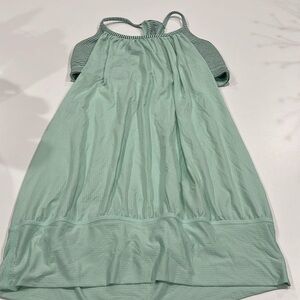 Mint green Lululemon two in one tank